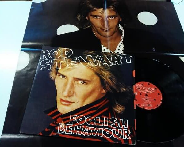 LP - ROD STEWART - FOOLISH BEHAVIOUR + POSTER