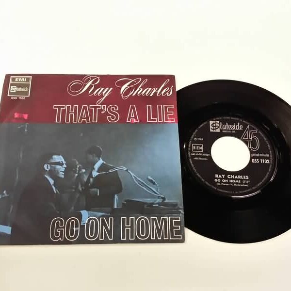 45 GIRI VINYL - RAY CHARLES - THAT'S A LIE - GO ON HOME