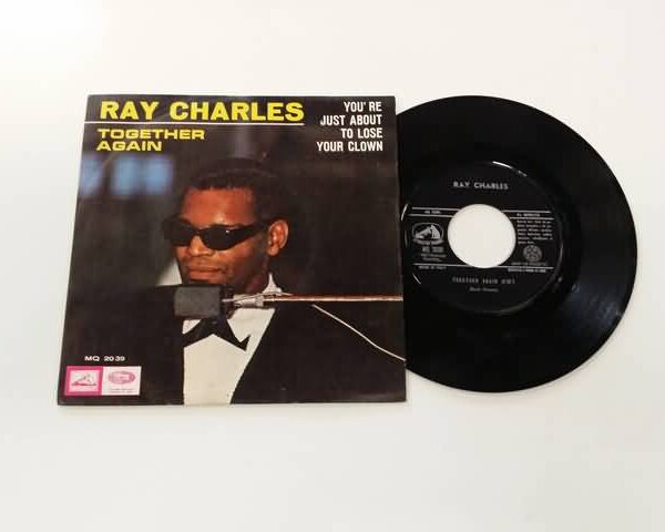 45 GIRI VINYL - RAY CHARLES - TOGETHER AGAIN - YOU'RE JUST ABOUT TO LOSE