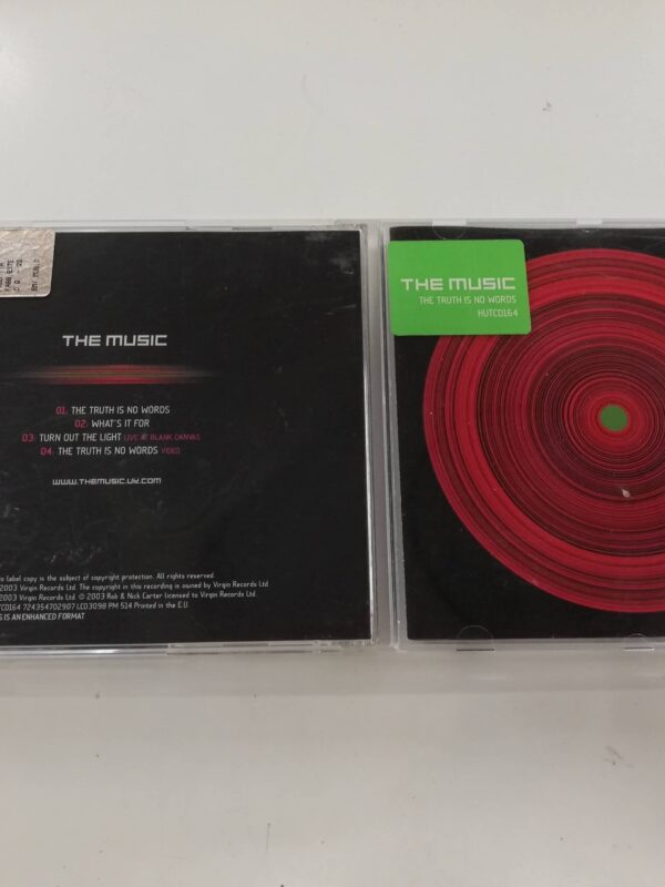 CD SINGLE - THE MUSIC - THE TRUTH IS NO WORDS - 4 TRACKS