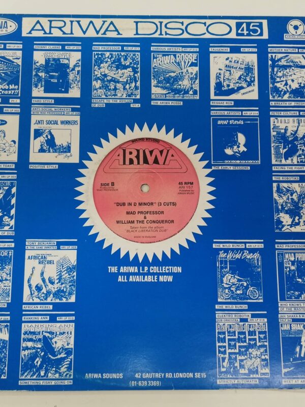 VINYL MAXI SINGLE - Mad Professor & William The Conqueror / Wendy Walker - Dub In D Minor (3 Cuts) / Baby I'm For Real