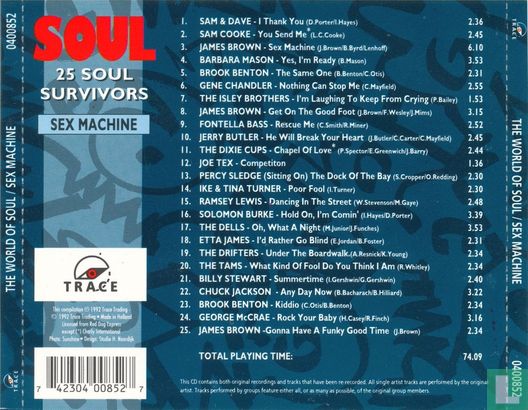 CD - VARI - THE WORLD OF SOUL - SEX MACHINE