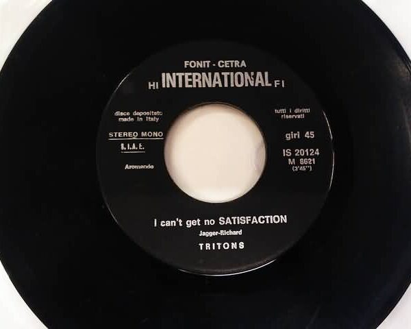 45 GIRI VINYL - TRITONS (NEW TROLLS) - I CAN'T GET NO SATISFACTION