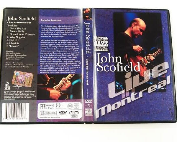 DVD - JOHN SCOFIELD - LIVE IN MONTREAL