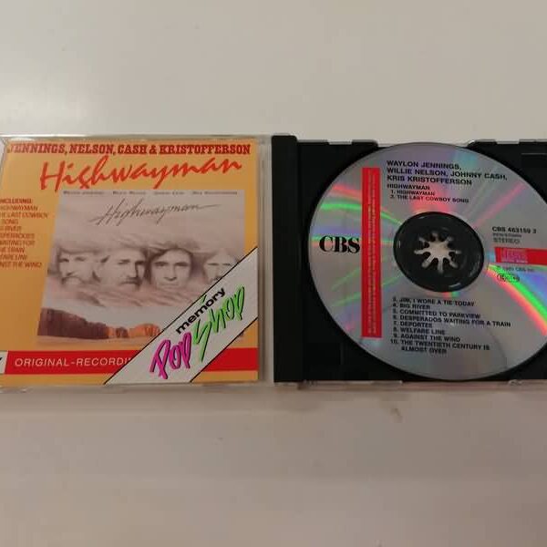 CD - WAYLON JENNINGS WILLIE NELSON J. CASH - HIGHWAYMAN