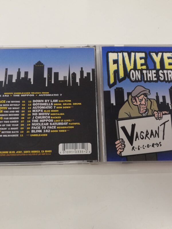 CD - VARIOUS - FIVE YEARS ON THE STREETS