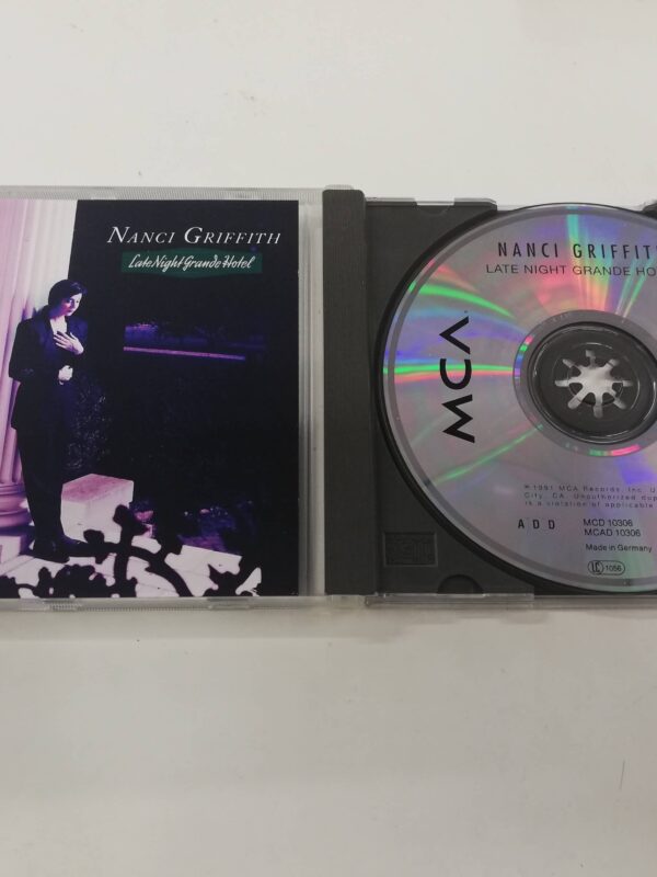 CD - Nanci Griffith - Late Night Grande Hotel