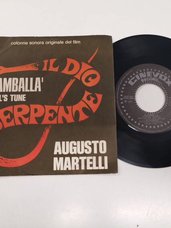 45 GIRI VINYL - Augusto Martelli - Djamballà / Beryl's Tune (Colonna Sonora Originale Del Film)