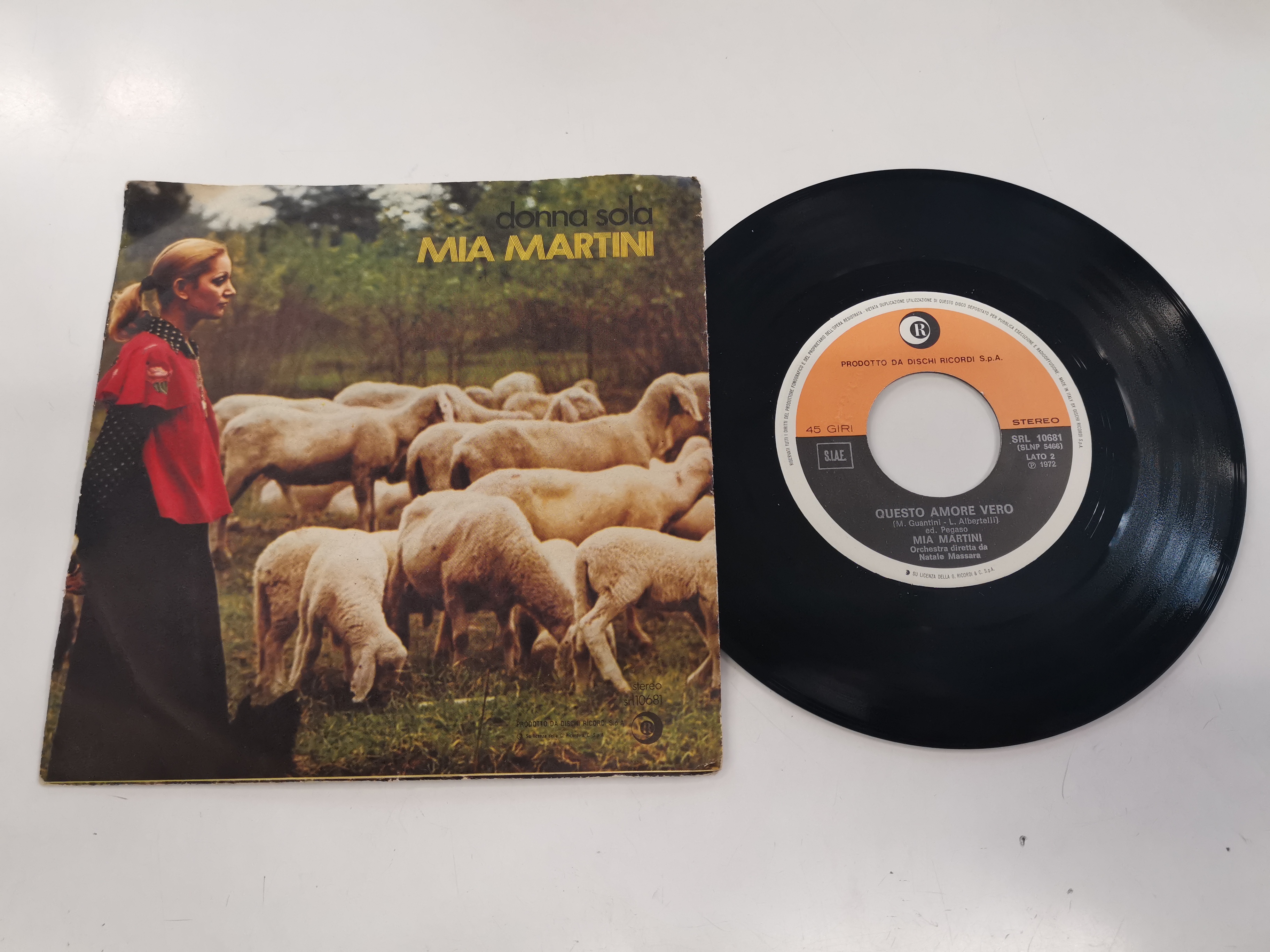 45 GIRI VINYL - Mia Martini - Donna Sola
