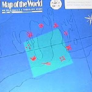CD - MAP OF THE WORLD - AN INCH EQUALS A THOUSAND MILES