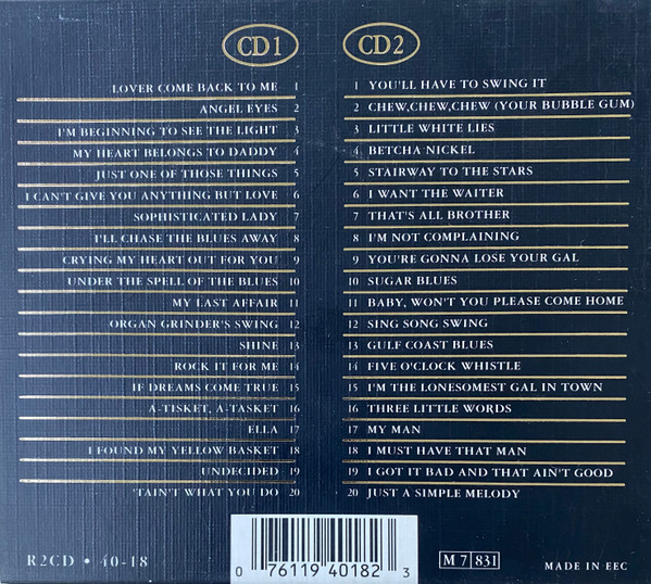CD - Ella Fitzgerald - The Gold Collection - 40 Classic Performances