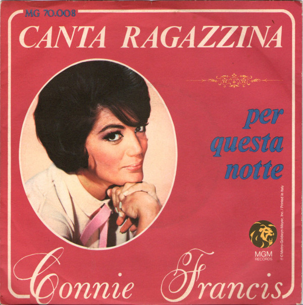 45 GIRI VINYL - Connie Francis - Canta Ragazzina